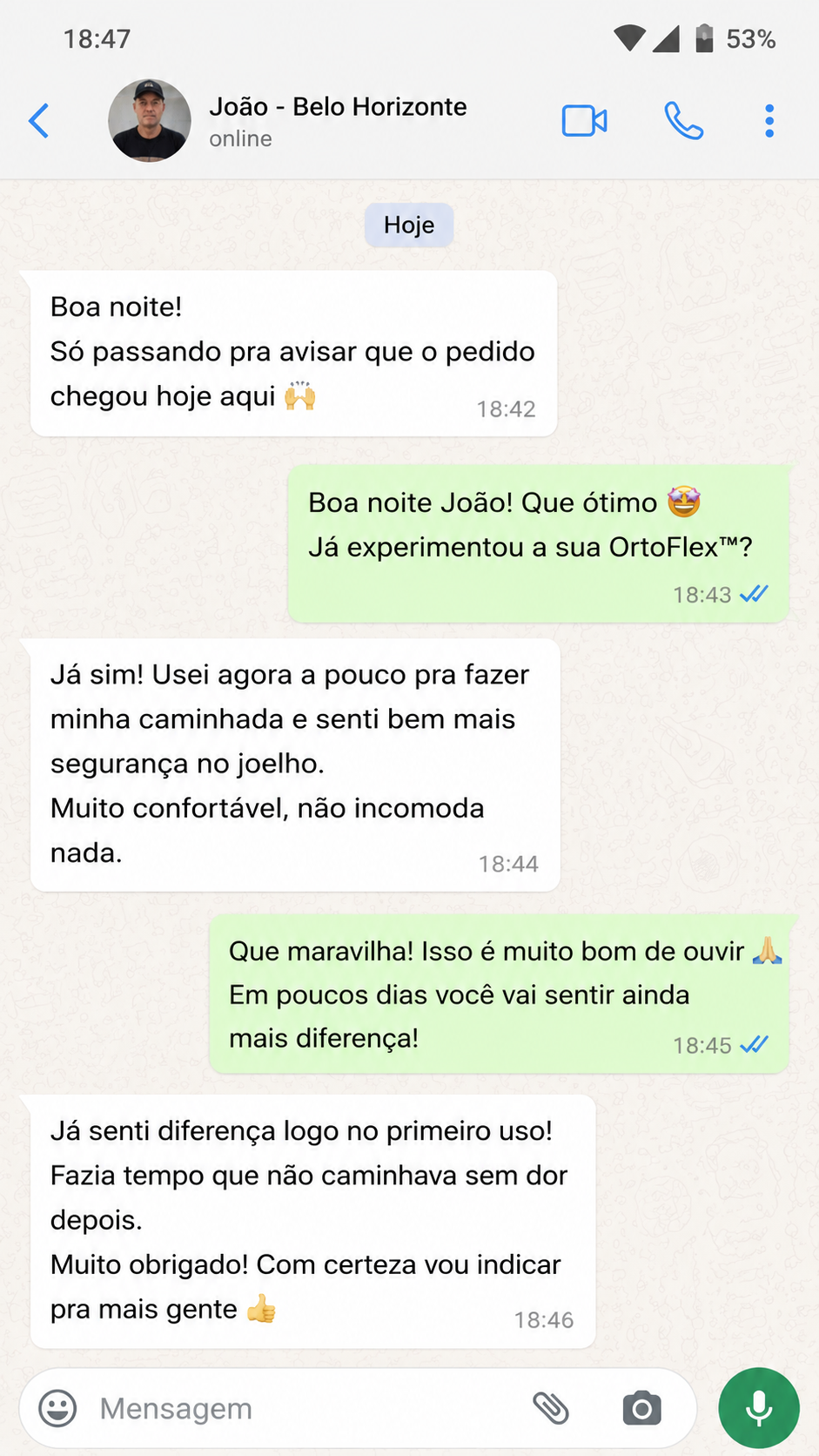 Feedback de João